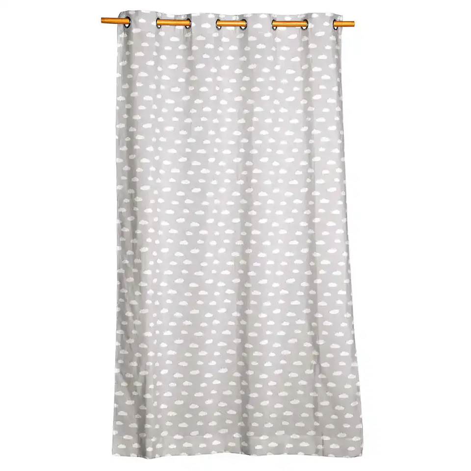 Cortina Argolla Lona Española Nubes 2,25 cm. GREY 2