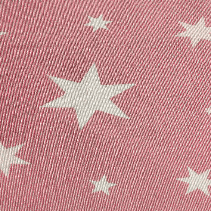 Cortina Argollas Lona Española Estrellas 2.25 cm Rosado 4