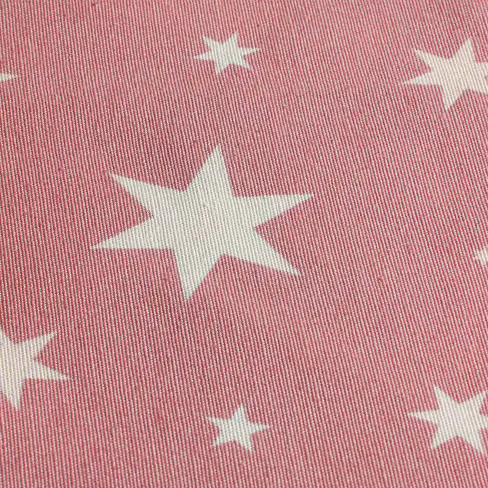 Cortina Argollas Lona Española Estrellas 2.25 cm ROSADO 4
