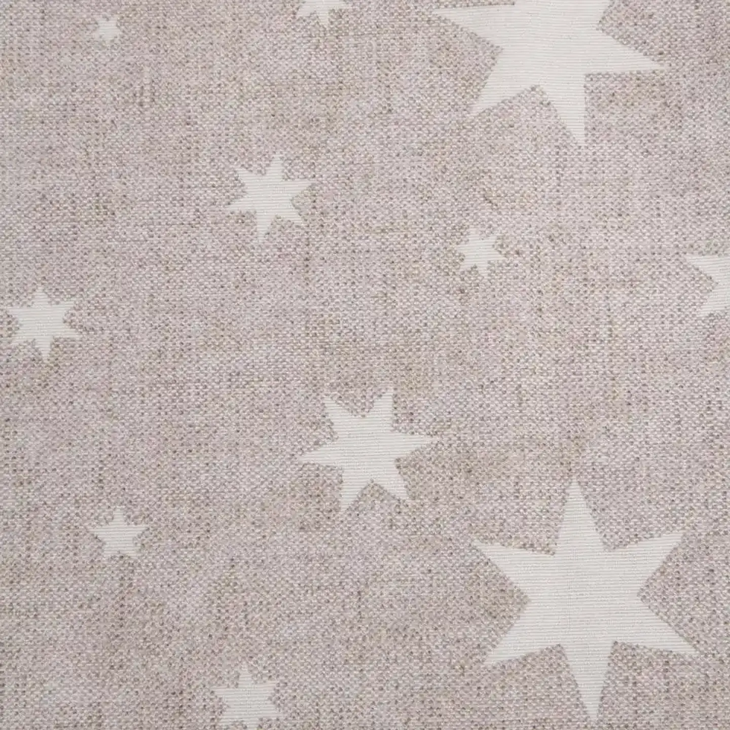 Cortina Argollas Lona Española Estrellas 2.25 cm BEIGE 4