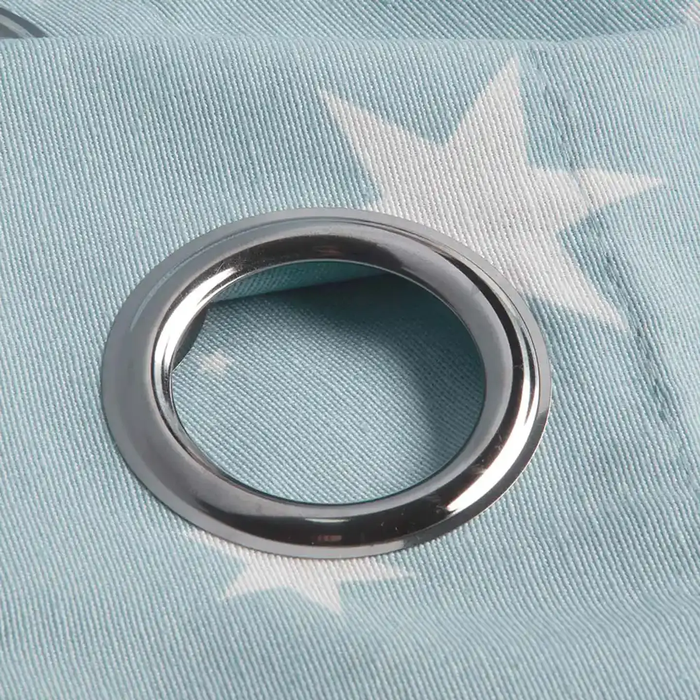 Cortina Argollas Lona Española Estrellas 2.25 cm JADE 3