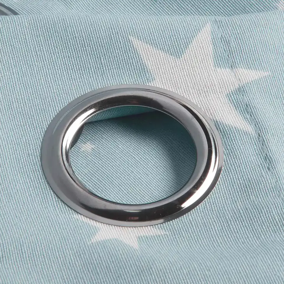 Cortina Argollas Lona Española Estrellas 2.25 cm JADE 3