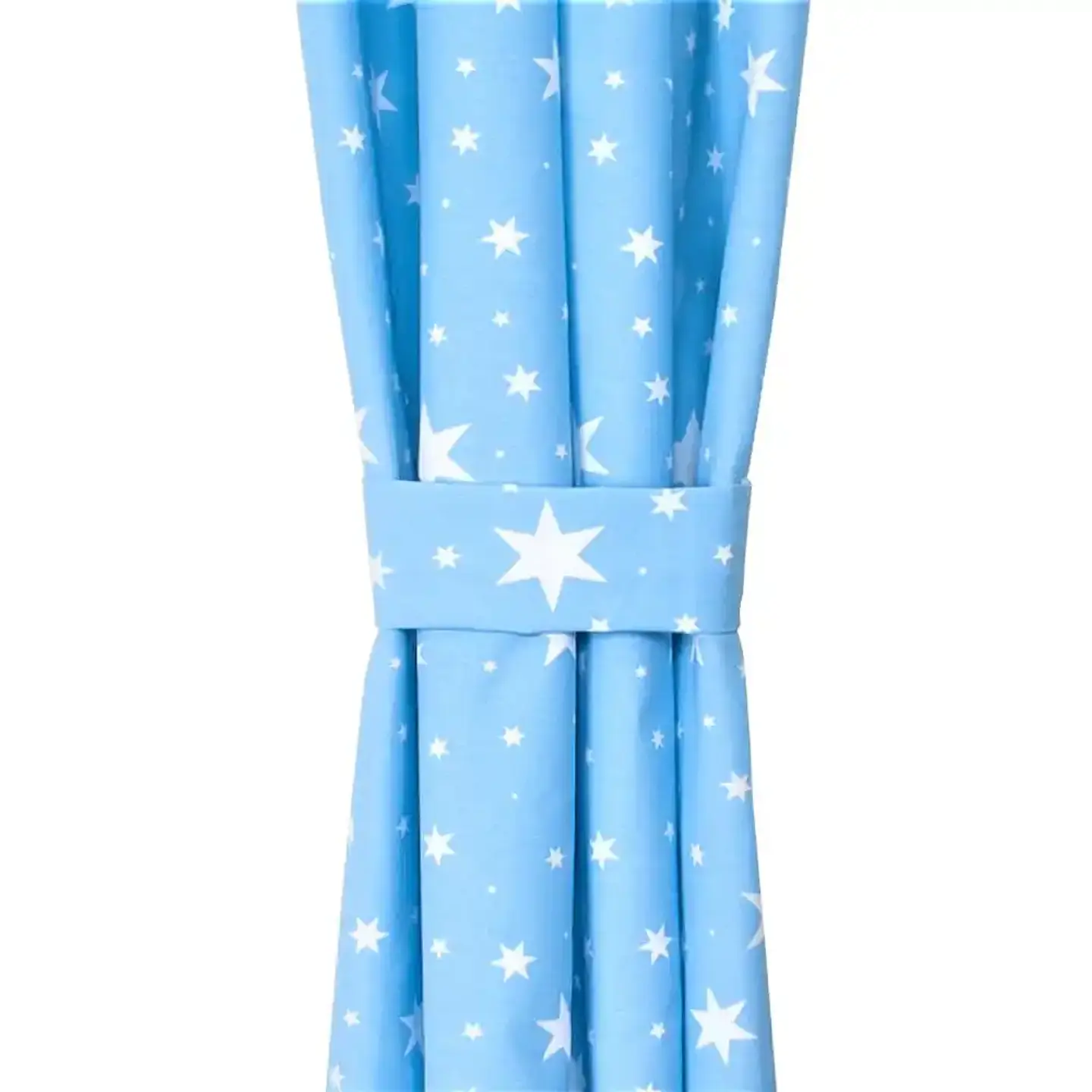 Cortina Argollas Lona Española Estrellas 2.25 cm LIGHT BLUE 2