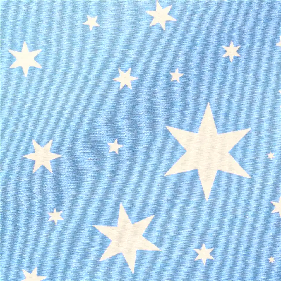 Cortina Argollas Lona Española Estrellas 2.25 cm LIGHT BLUE 4