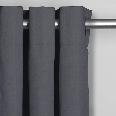 Cortina Argollas Black Out City Gris Oscuro 140x225