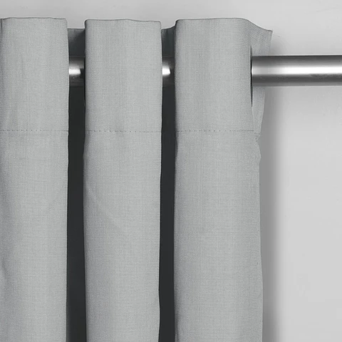 Cortina Argollas Black Out City Gris 140x225