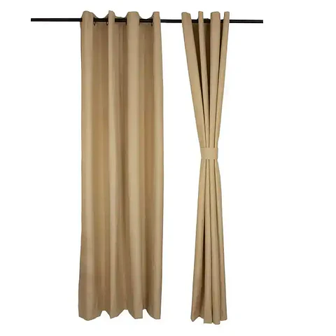 Set 2 Cortinas  Black Out Microfibra Bamboo
