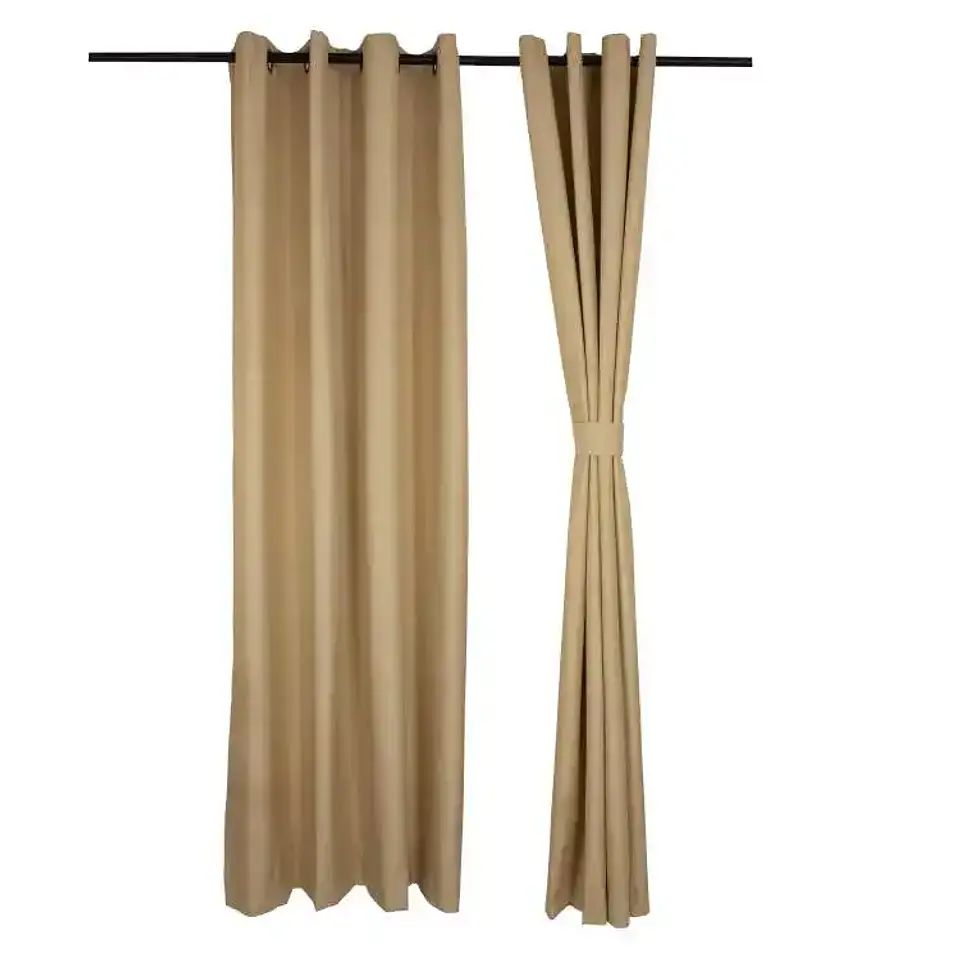 Set 2 Cortinas  Black Out Microfibra Bamboo 2