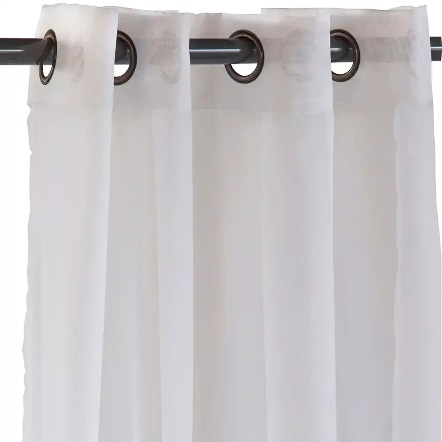 Cortinas Argollas Velo Liso Set 2 pzas 1.40 x 2.25 WHITE 2