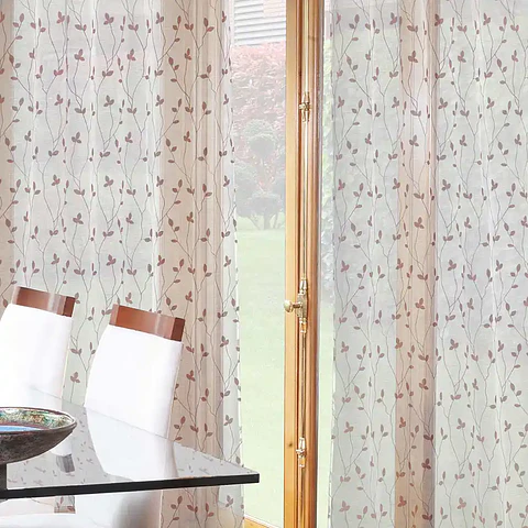 Set 2 Velos Bordados Teresita Rosado 140x225