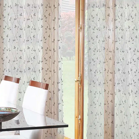 Set 2 Velos Bordados Teresita Blanco 140x225