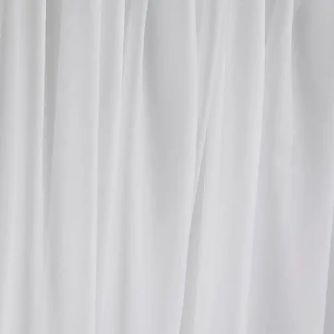 Cortina Set 2 Velos Pasa tubo Blanco 140x225