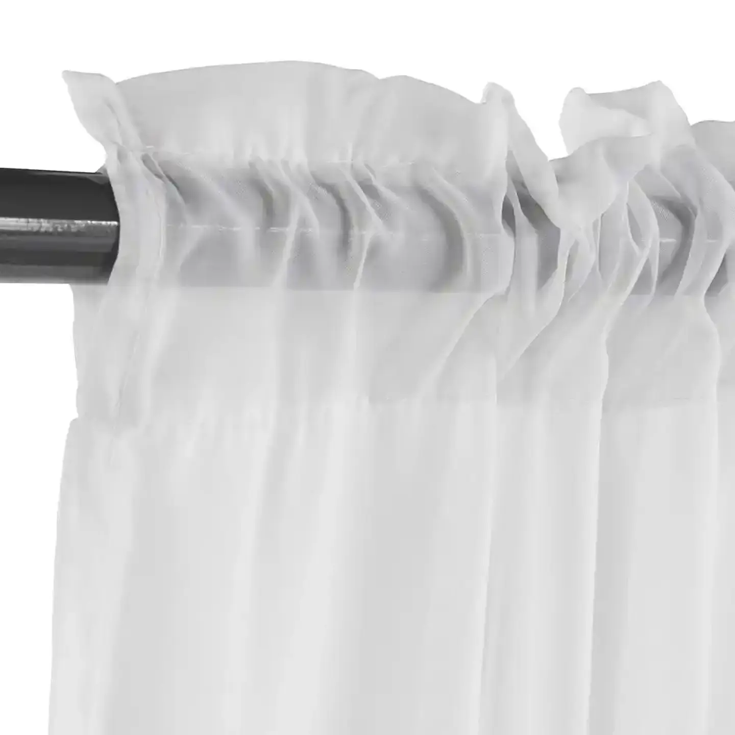 Cortina Set 2 Velos Pasa tubo Blanco 140x225 1