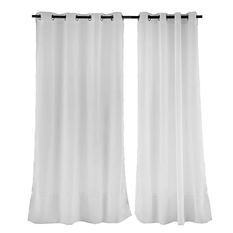 Set 2 Velos Gasa Basta Blanco 140x225