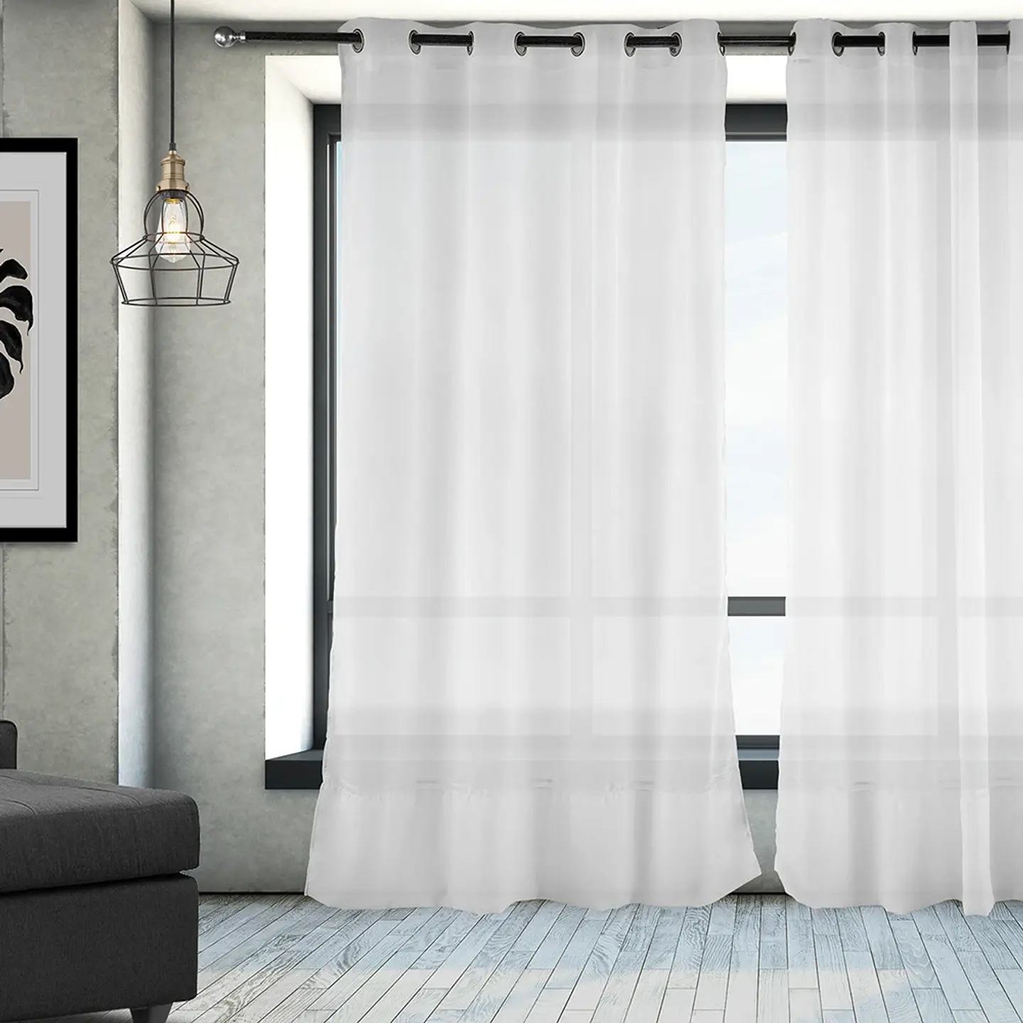 Set 2 Velos Gasa Basta Blanco 140x225 3