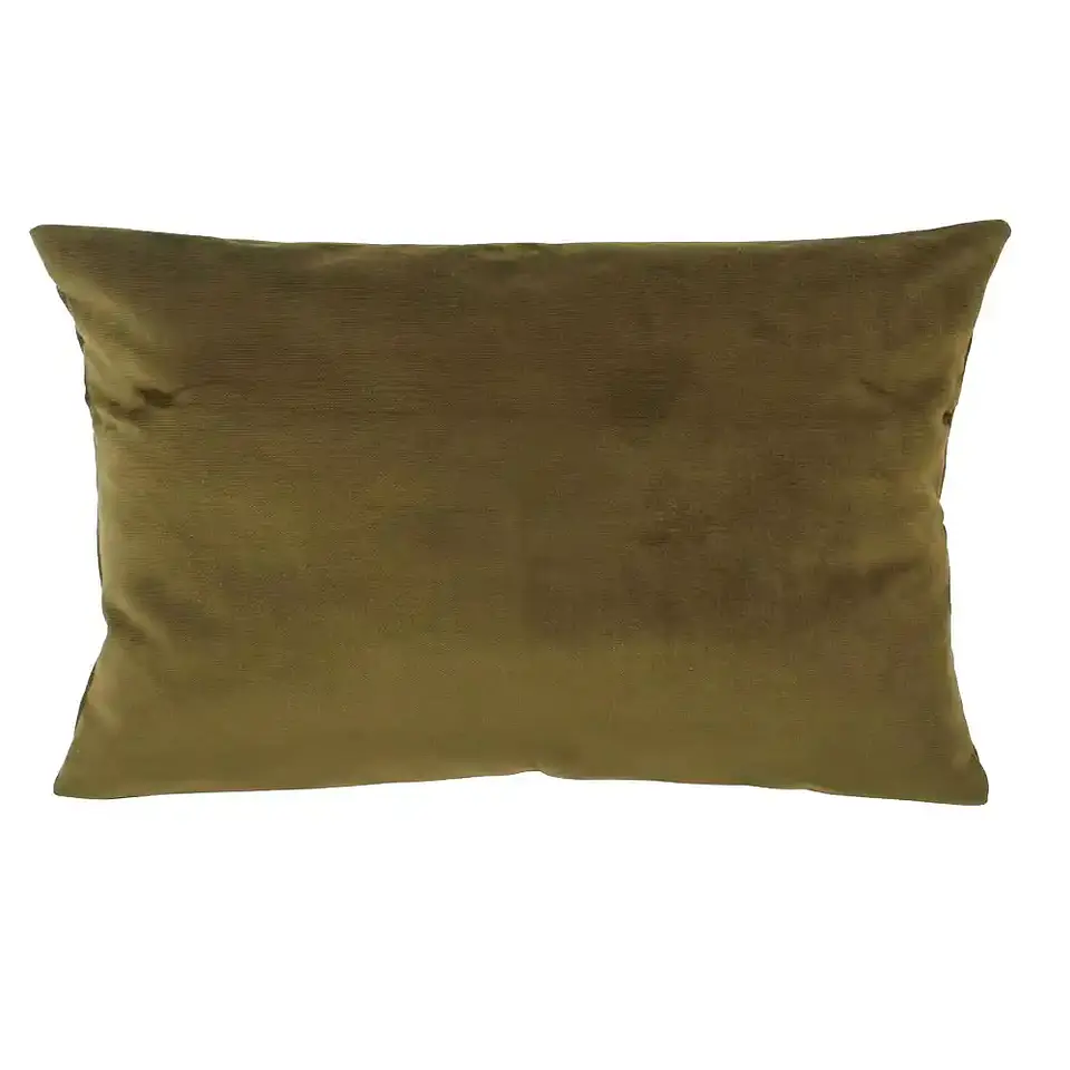 Cojin Felpa 30X60 Olive 1