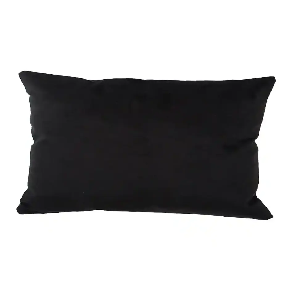 Cojin Felpa 30X60 Negro 1