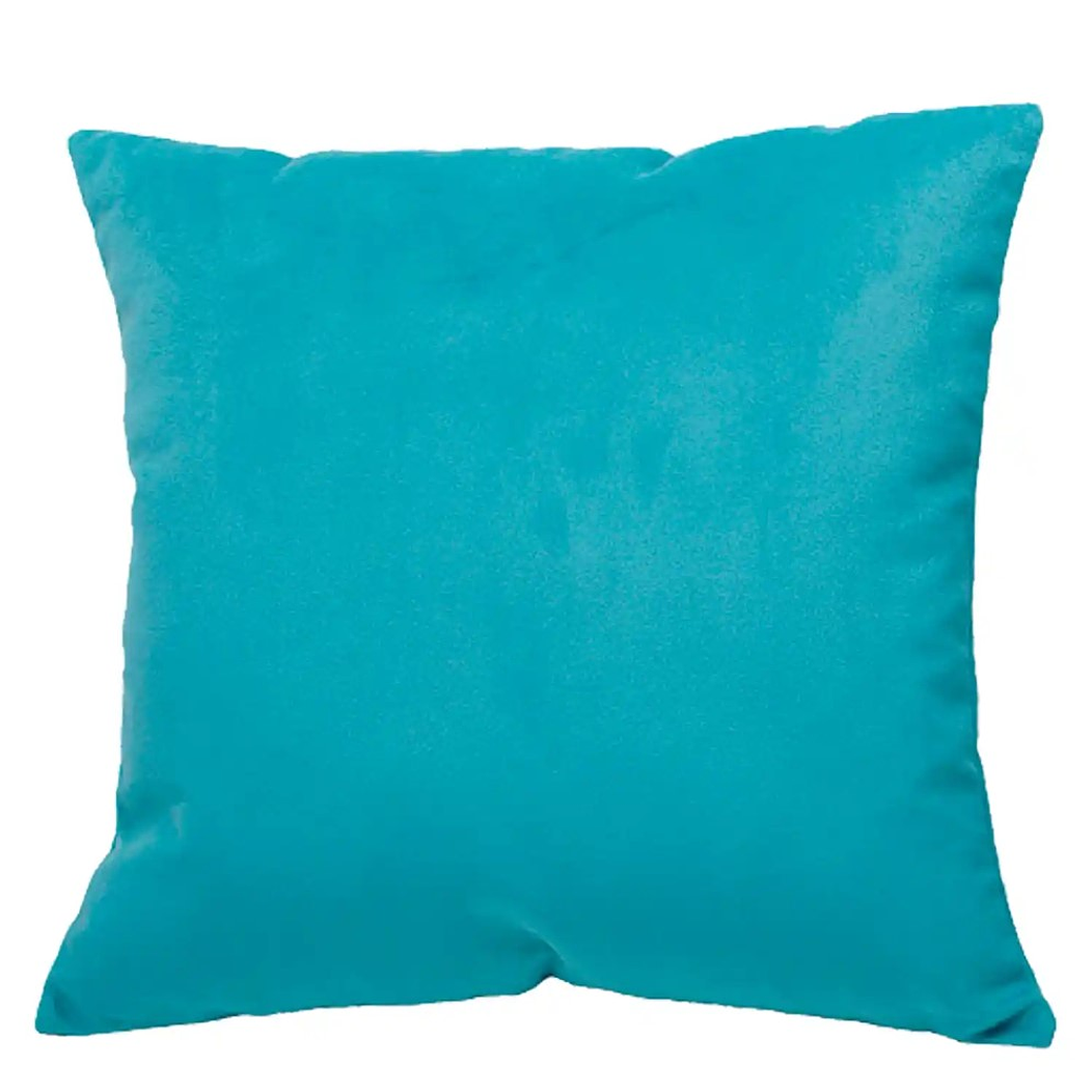 Cojín Felpa Turquesa 40x40cm. 1