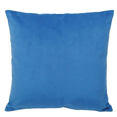 Cojín Felpa Azul Rey 40x40cm.