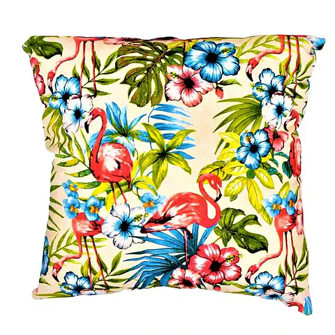 Cojín Lona Flamingo  Beige 50x50cm