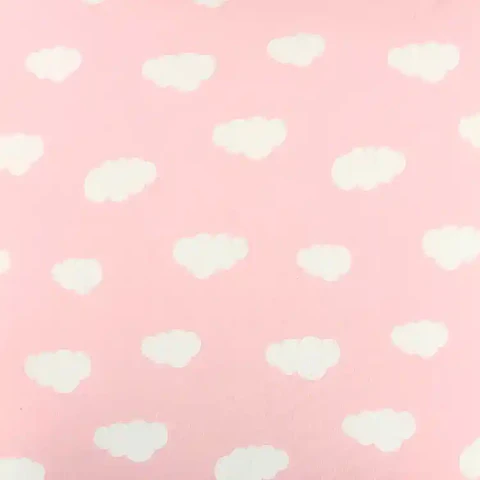 Cojín Lona Nubes Rosado 50x50cm