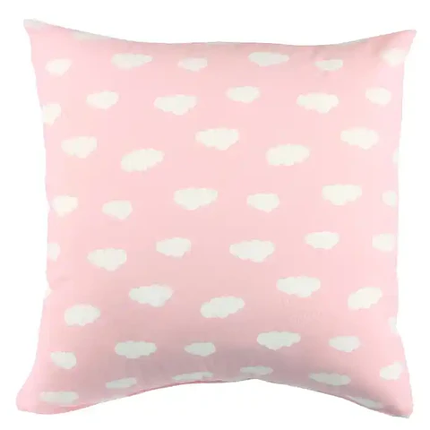 Cojín Lona Nubes Rosado 50x50cm