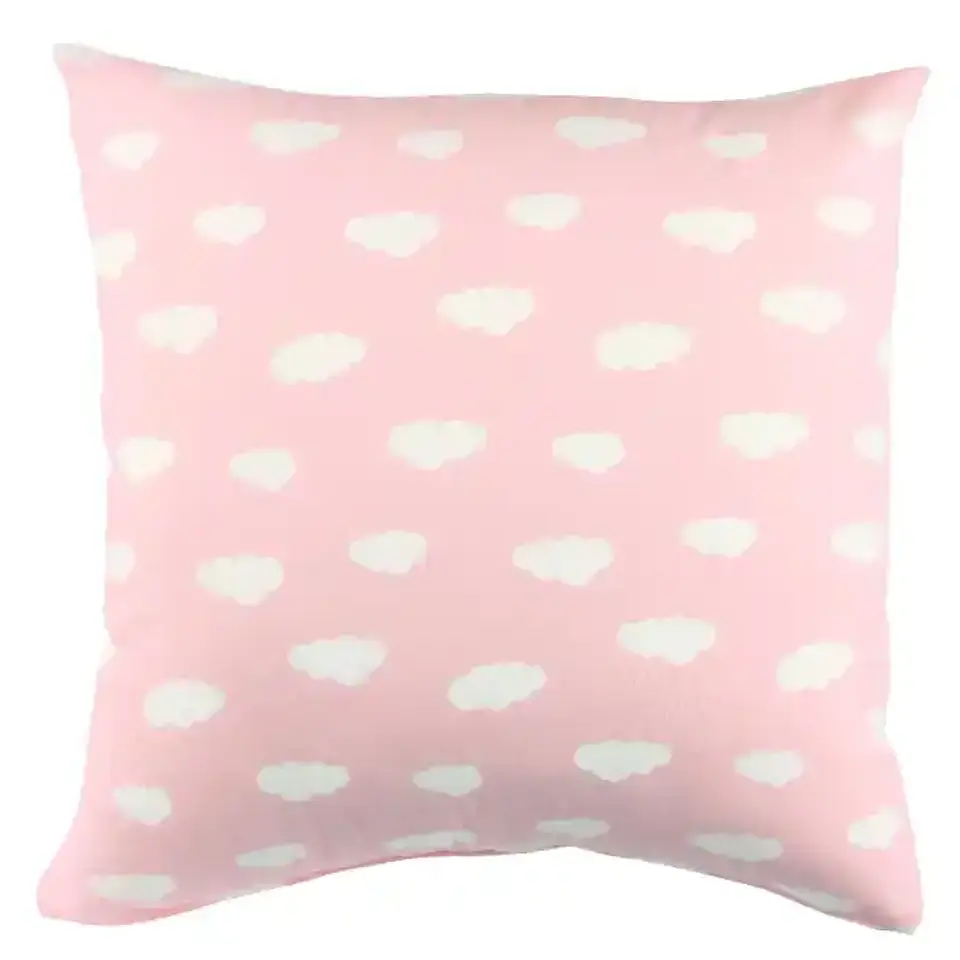 Cojín Lona Nubes Rosado 50x50cm 1