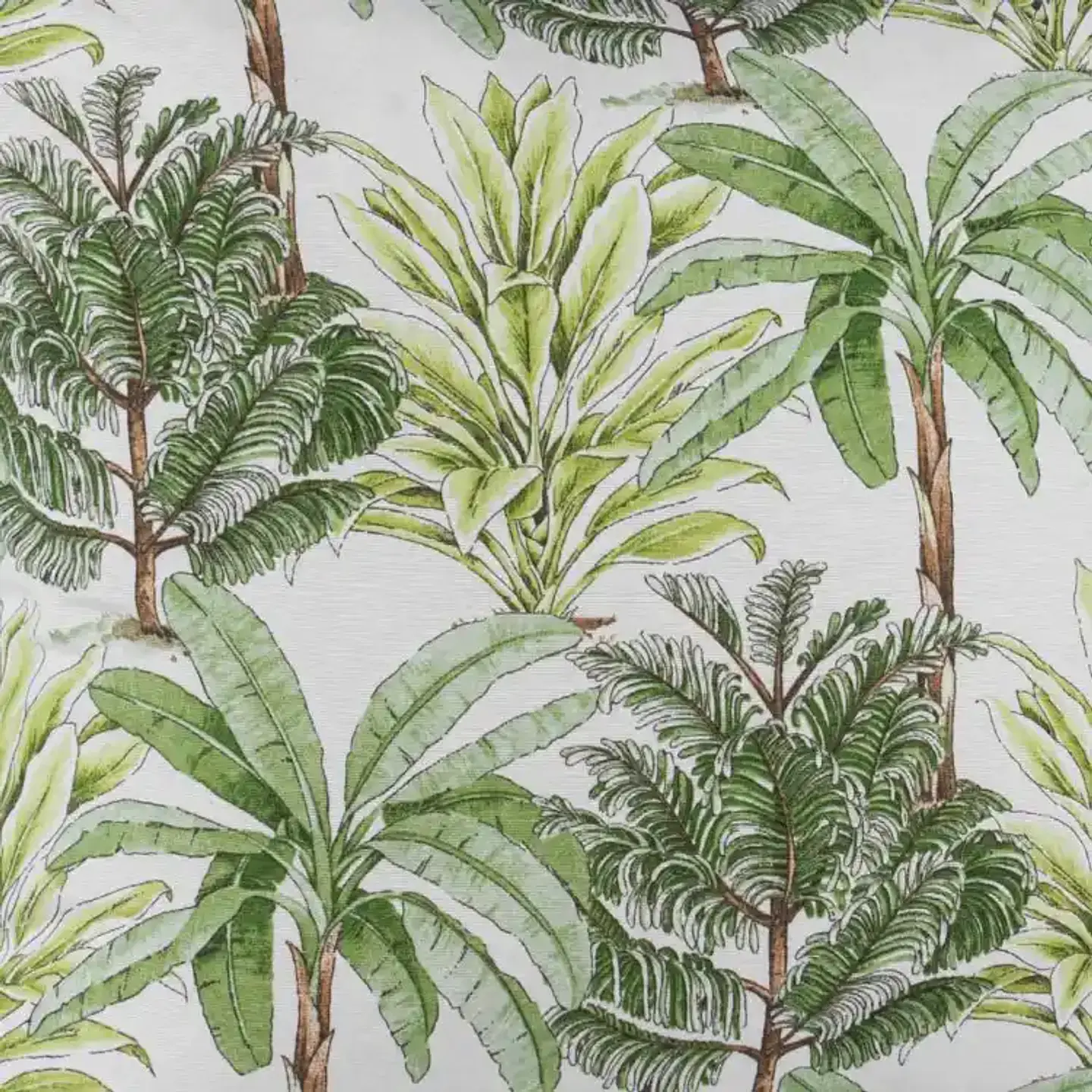 Cojín Lona Palmeras Verde 50x50cm 2
