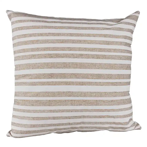 Cojín Lona Rayas Beige 50x50cm