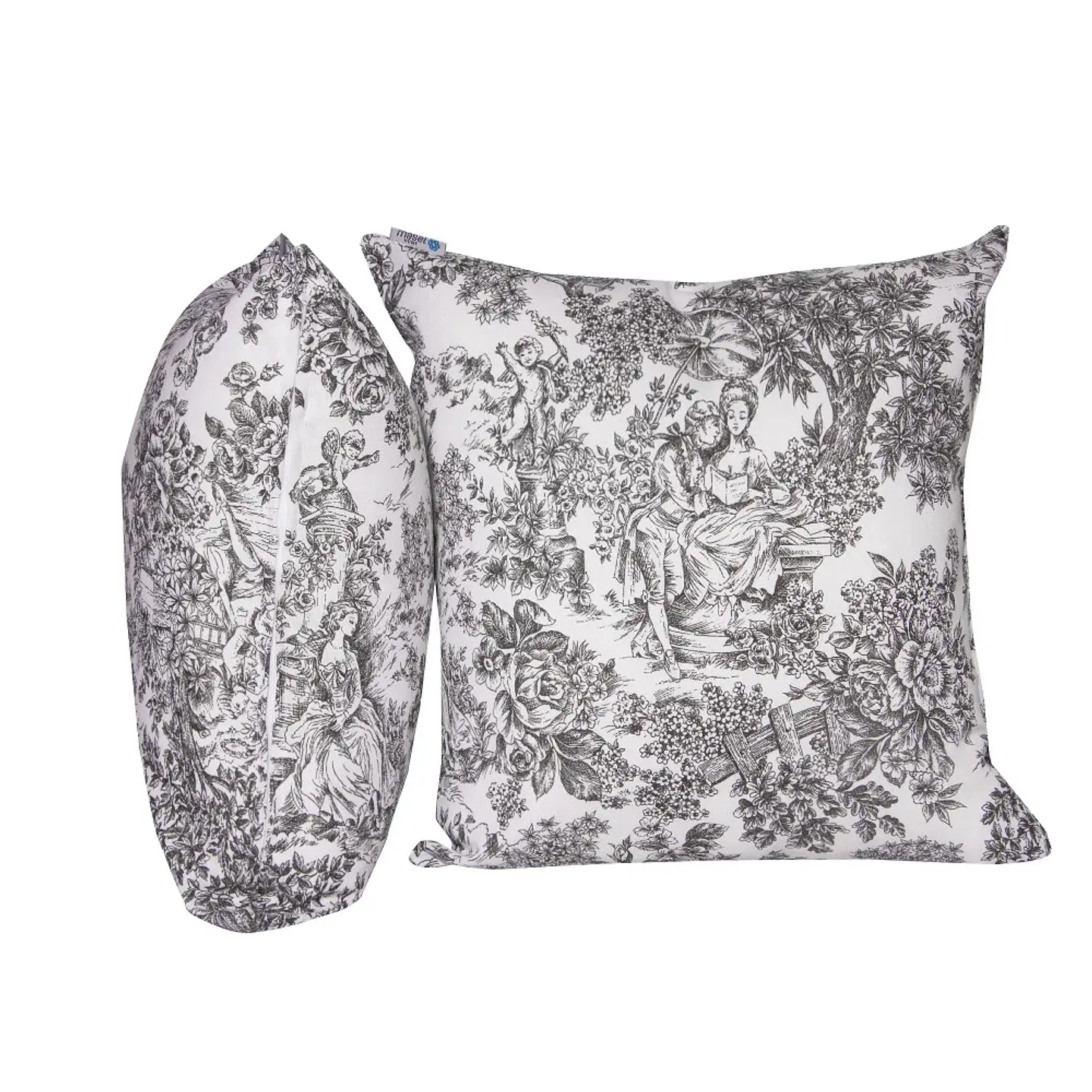 Set 2 Cojines Lona Paisaje Black 50x50cm 2