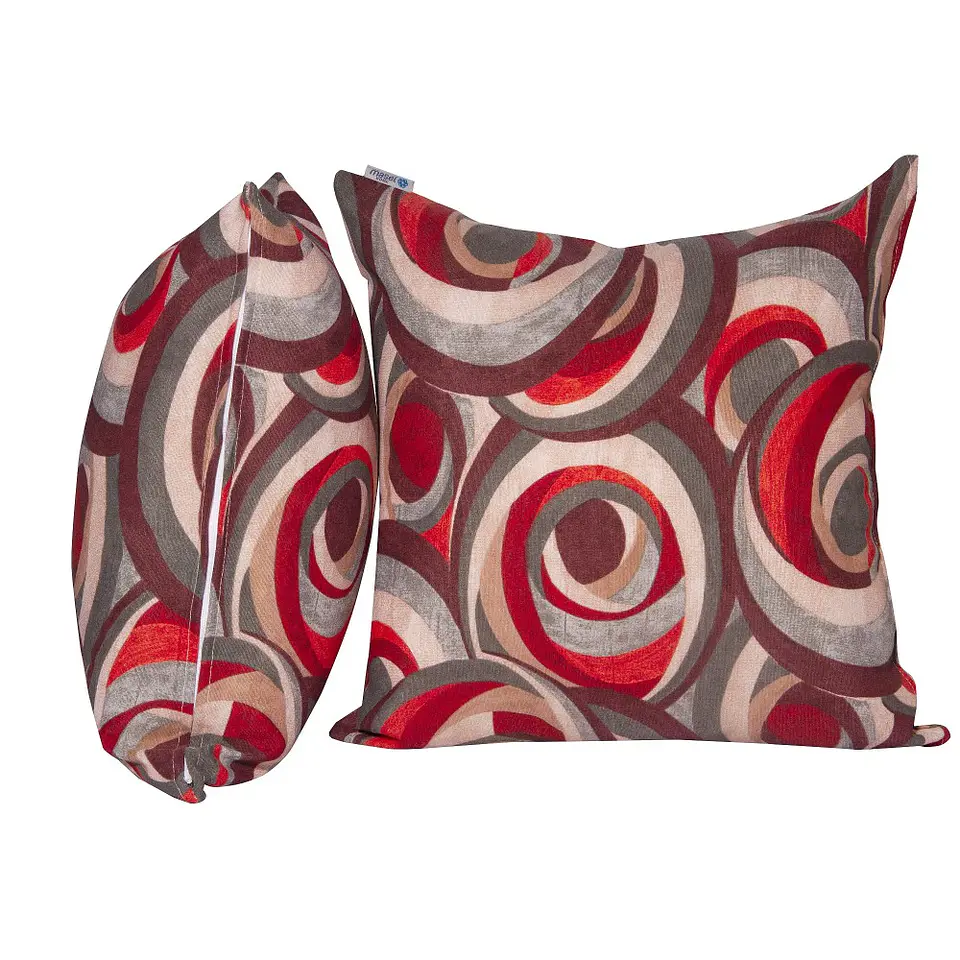 Set 2 Cojines Lona Sonido Red 50x50cm 2