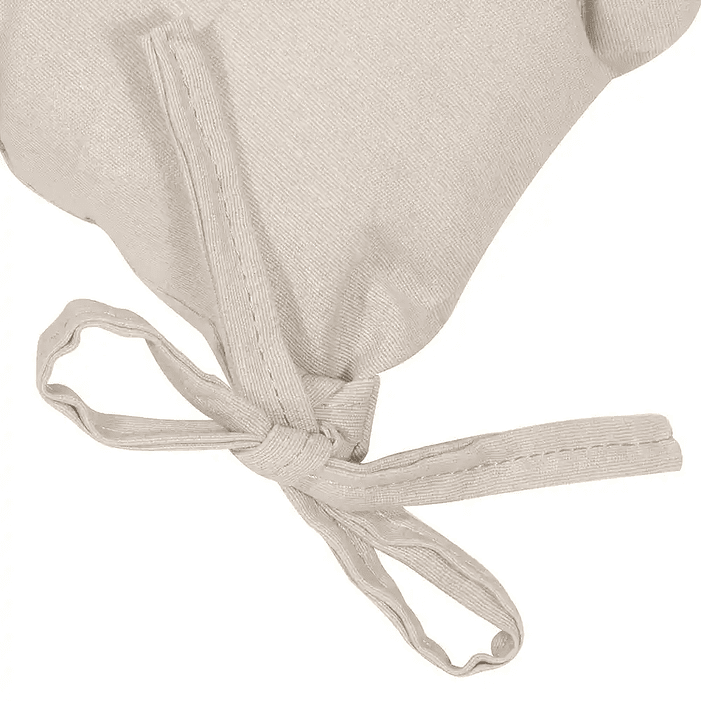 Cojín Botones Tela Lisa Beige 45x45 2