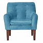 Poltrona Bergen Turquesa - Miniatura 1