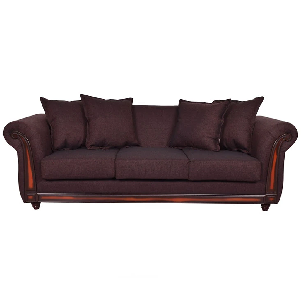 Sofá Esmirna 3 Cuerpos Chocolate 1