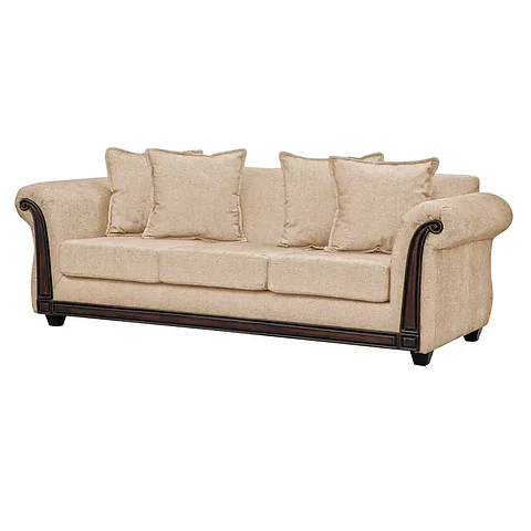 Sofá Esmirna 3 Cuerpos Beige