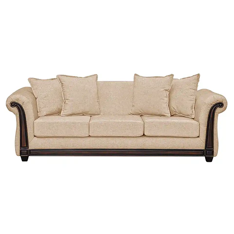 Sofá Esmirna 3 Cuerpos Beige