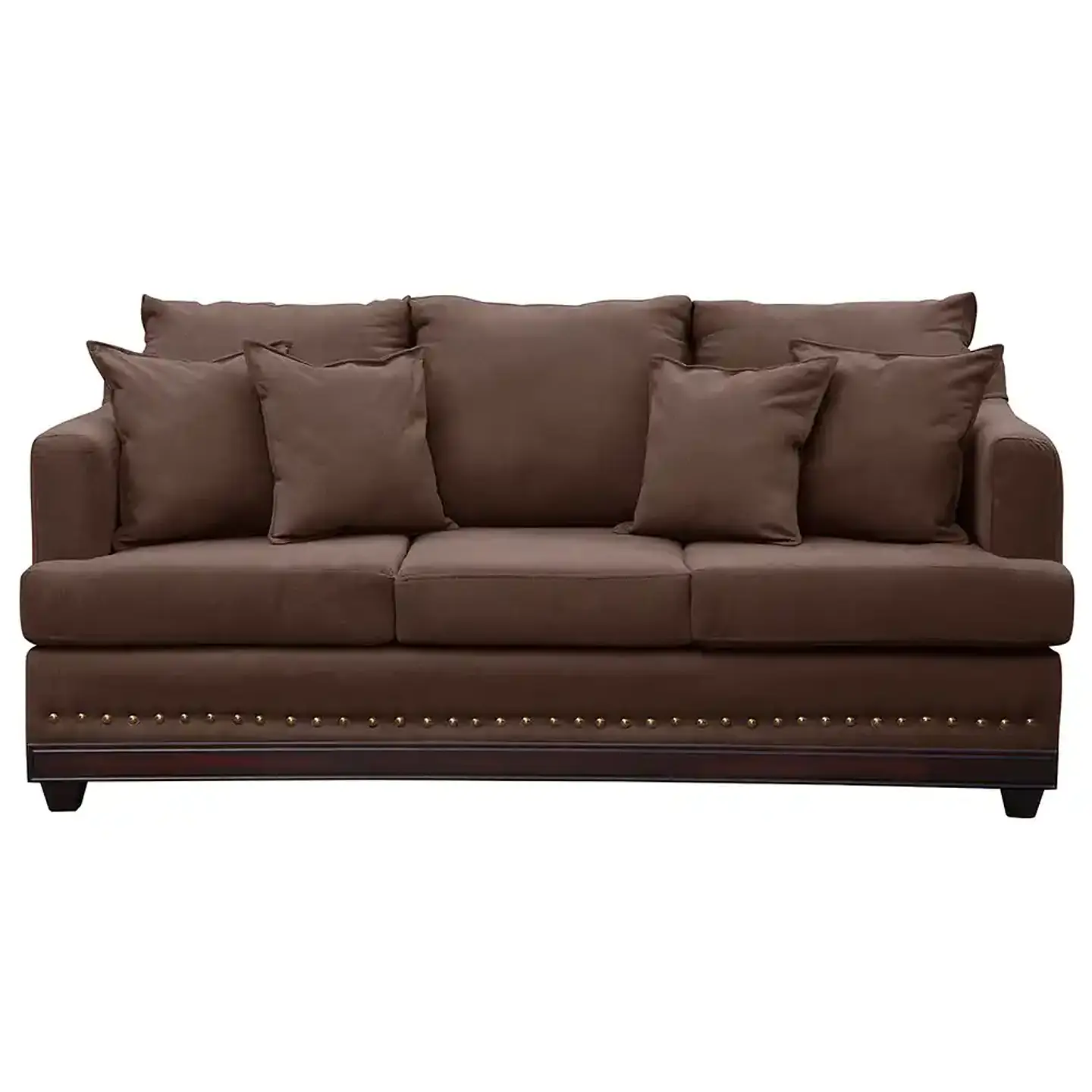 Sofá 3c Estambul Tachas Tela Chocolate 220x90x95 1