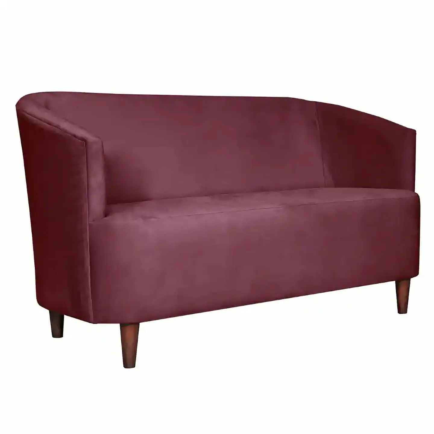 Sofá Oslo Felpa 2C Burdeo 160x80x70 2