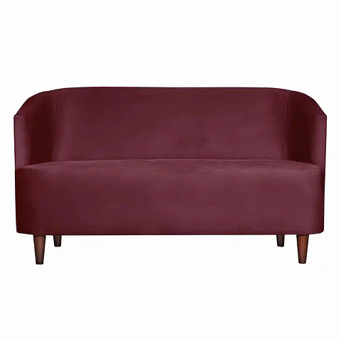 Sofá Oslo Felpa 2C Burdeo 160x80x70