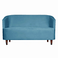 Sofá Oslo Felpa 2C Turquesa 160x80x70 - Miniatura 1