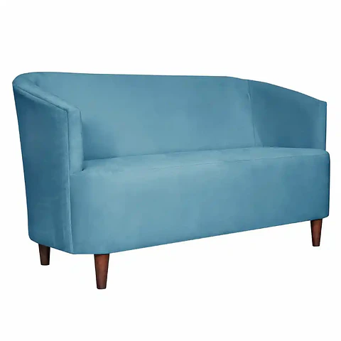 Sofá Oslo Felpa 2C Turquesa 160x80x70