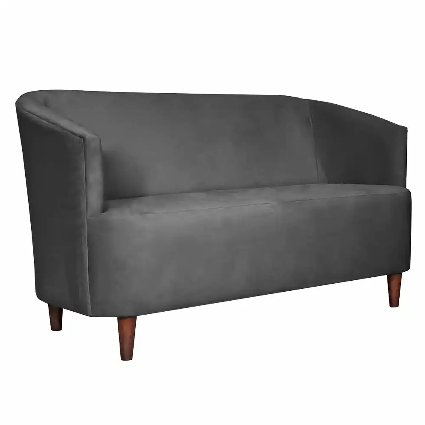 Sofá Oslo Felpa 2C Gris Oscuro 160x80x70 2