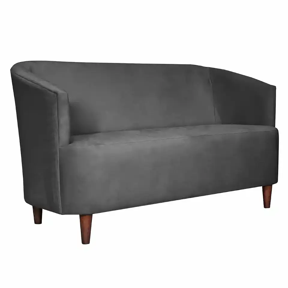 Sofá Oslo Felpa 2C Gris Oscuro 160x80x70 2