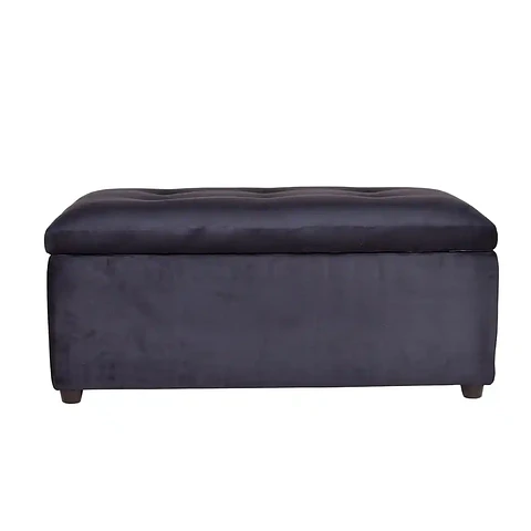 Banqueta Baúl Gris Oscuro 95x50x45