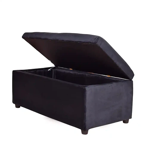 Banqueta Baúl Gris Oscuro 95x50x45