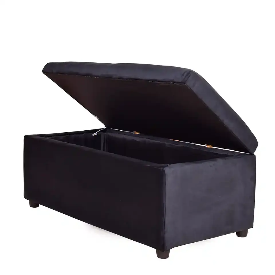 Banqueta Baúl Gris Oscuro 95x50x45 2
