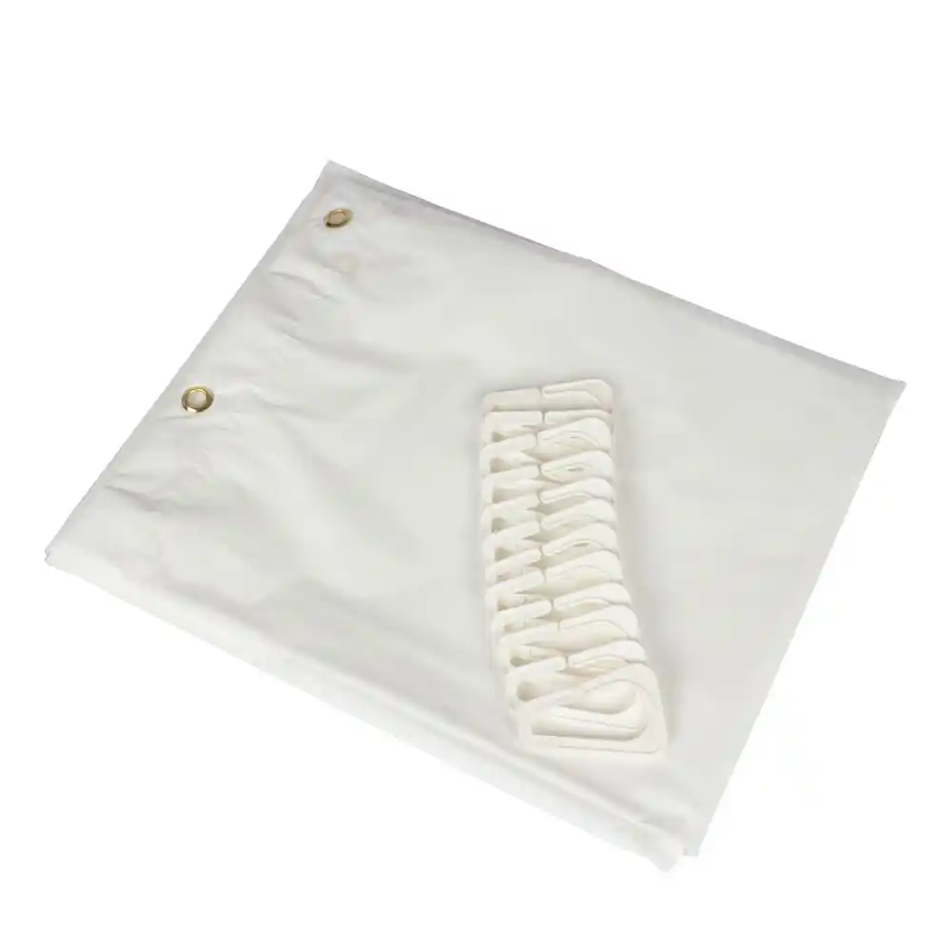 Cortina Baño Bicolor Rosas Black 2