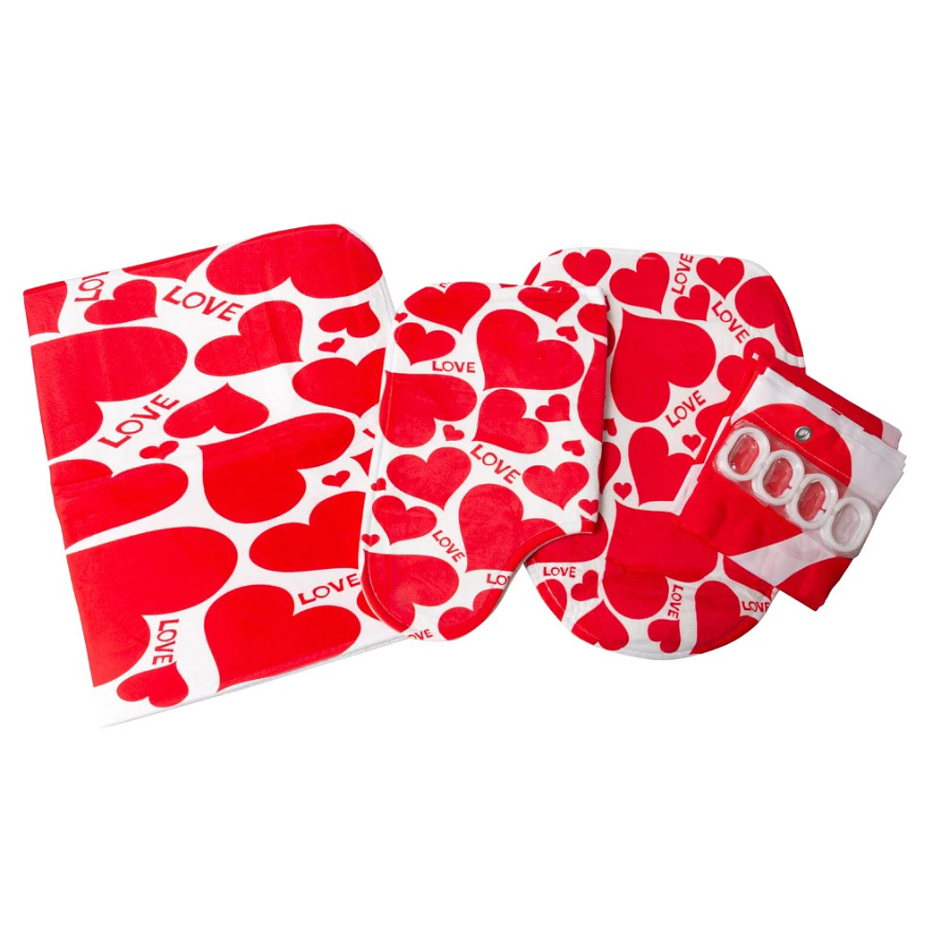 Set Baño Corazones 4