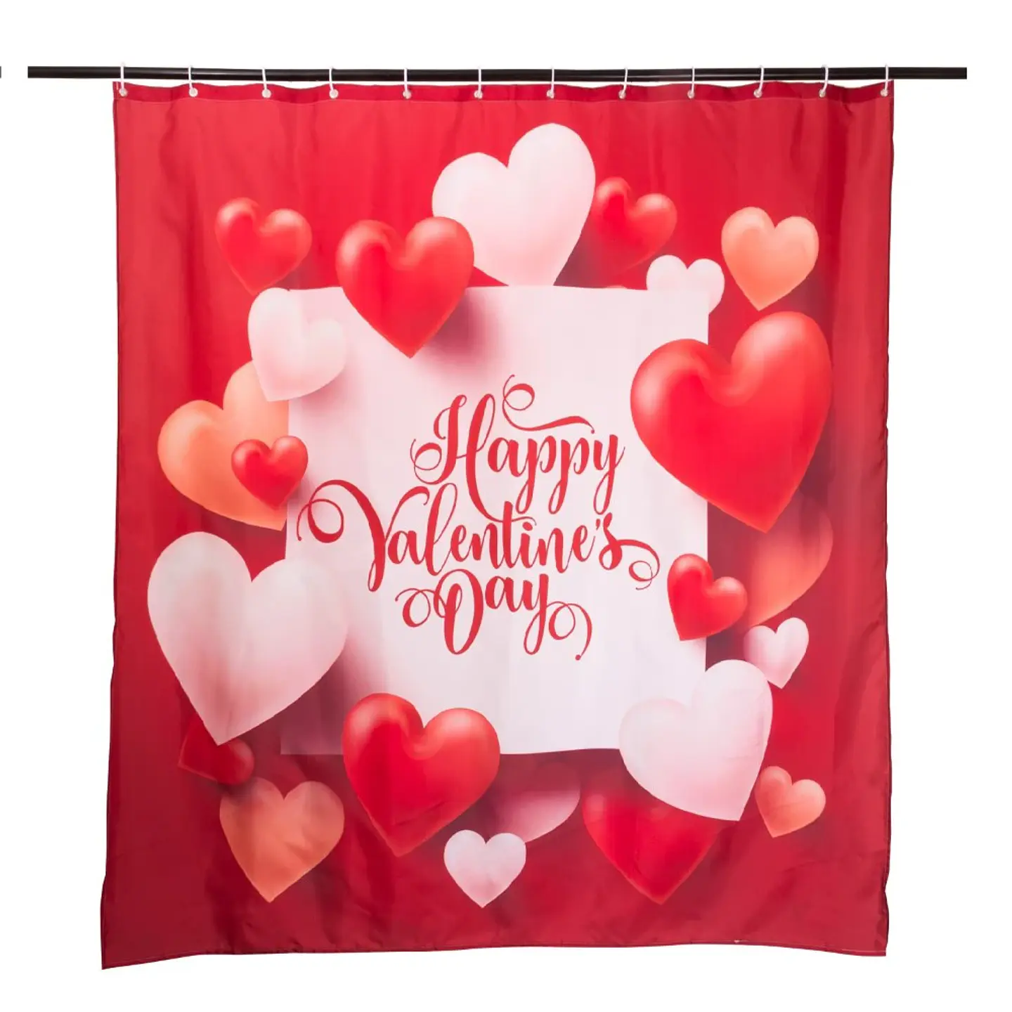Set  Cortina Baño Valentine Day 4
