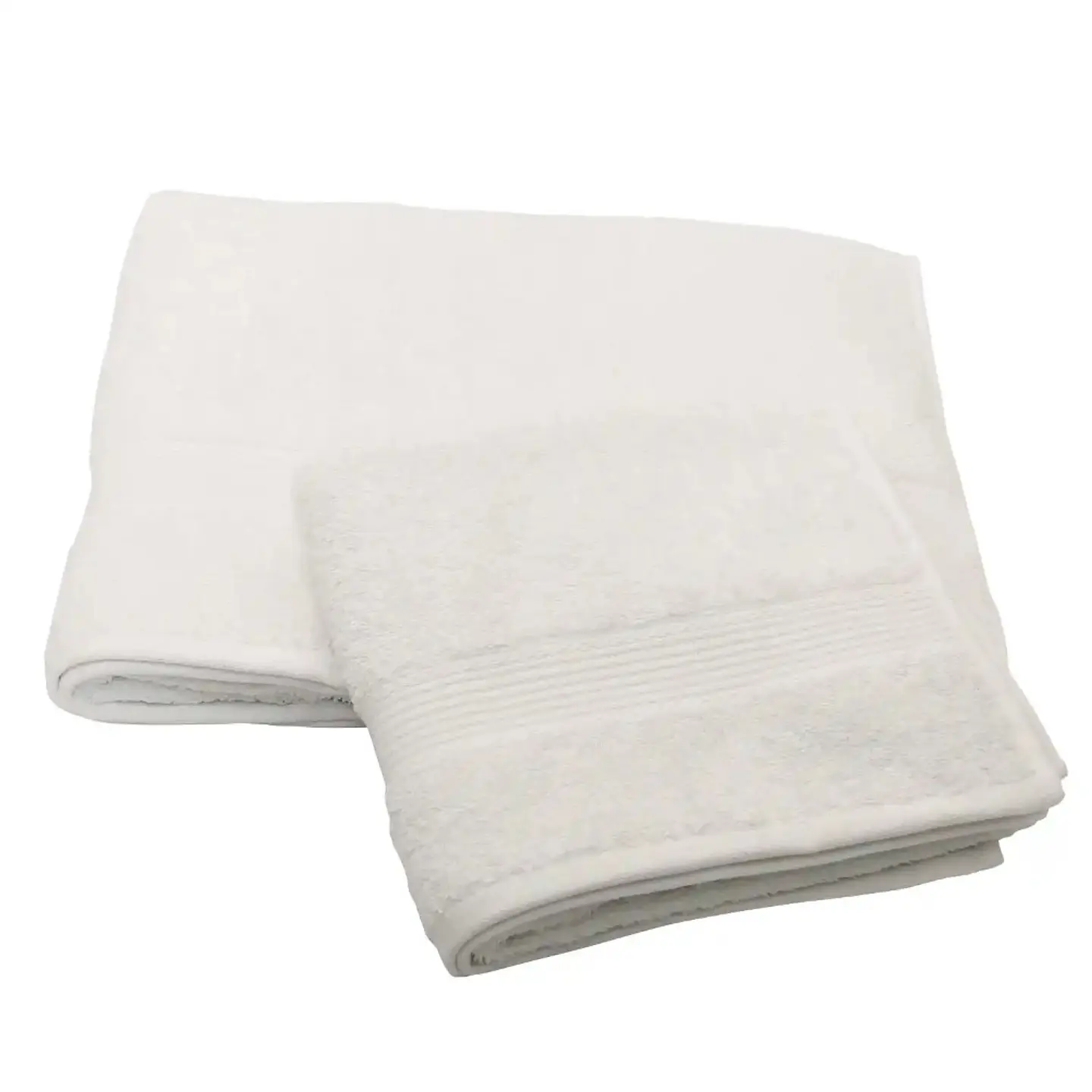Juego Toallas Algodón  Blanco 100% Algodón 1